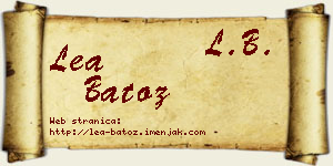Lea Batoz vizit kartica